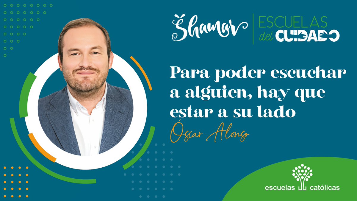 En nuestro último webinar de #Shamar <a href="/OscarAlonsoPeno/">Oscar Alonso</a>  nos daba una importante clave para el cuidado que tiene que ver con la escucha: "Para poder escuchar a alguien, hay que estar a su lado".
Puedes volver a verlo en youtube.com/live/k_VT-wBGs… #escuelasdelcuidado