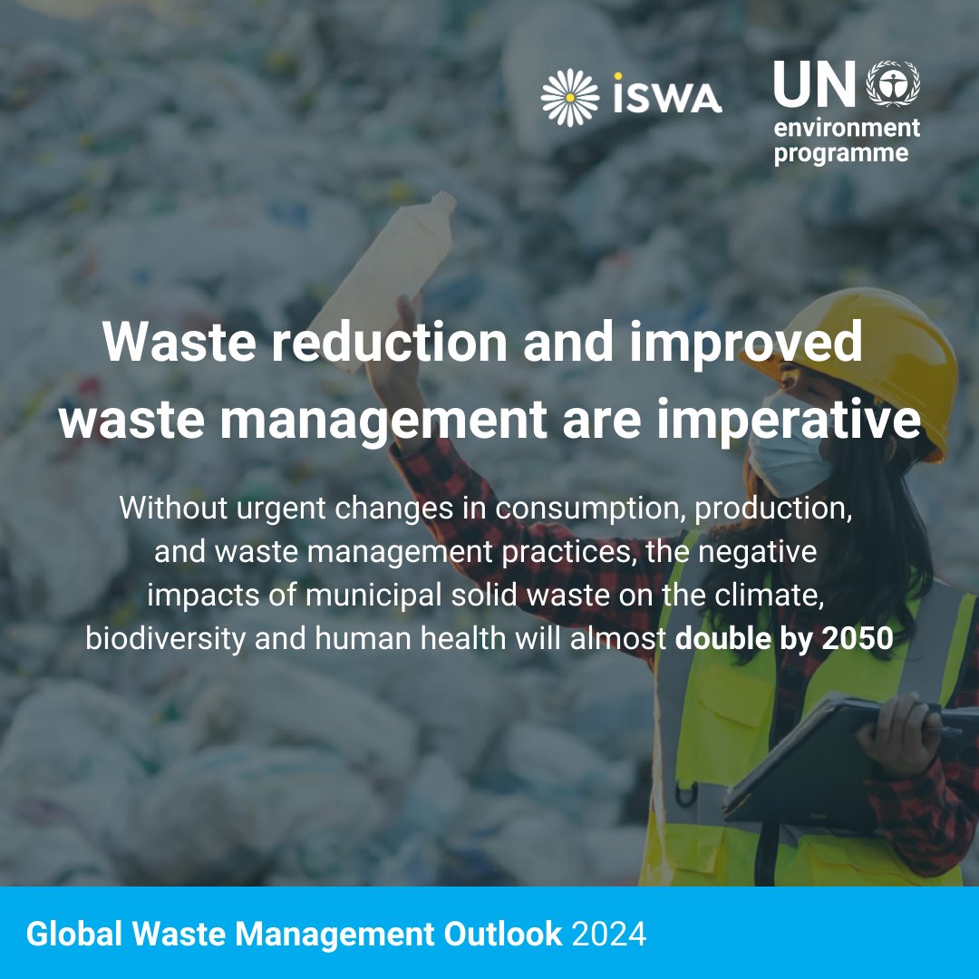 Waste generation, dumping & burning are growing every year. Inaction on global waste management costs human health, economies & the environment dearly. New @UNEP report calls for swift transition to zero waste & circular economy approaches. unep.org/news-and-stori… #UNEA6