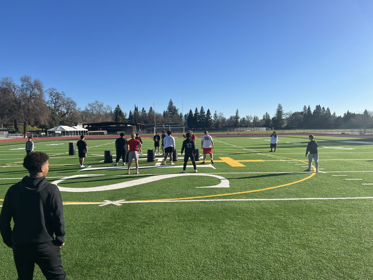 Jesuitsacfball's tweet photo. And so it begins…#gobigred https://t.co/W7MuD9G7fd