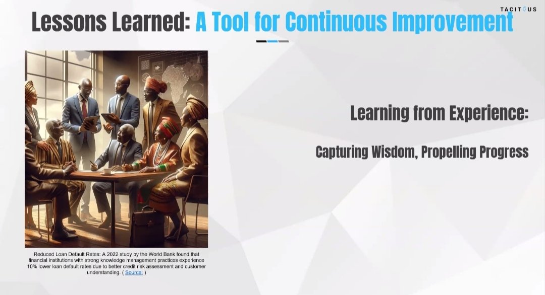 VictoriaMbigidd's tweet photo. Wondering what the benefits associated to #KnowledgeManagent are?
Well, check out these slides.
After today's session, I feel more empowered to speak about #KM
@TacitousKM #KM4Dev #KM4AgD https://t.co/zSsXafk9jp