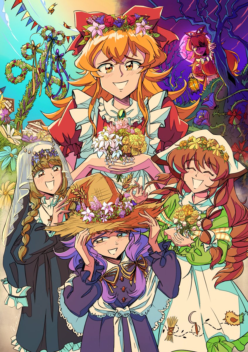 I played #LittleGoodyTwoShoes a while ago and wanted to draw some fanart for the #LGTSFlower24 contest <a href="/AstralShiftPro/">AstralShift ❤️‍🔥 Hell Maiden</a> !