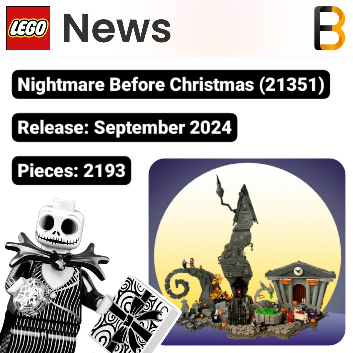 New LEGO Ideas Nightmare before Christmas 2024 set info!

#legonews #legoleaks #lego #Halloween