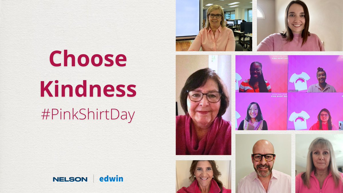 On #PinkShirtDay, and every day, we choose kindness. 🩷

Over the last month, the Nelson team has been collecting donations for <a href="/pinkshirtday/">Pink Shirt Day</a> toward anti-bullying initiatives to create a more kind, inclusive world. 🌎