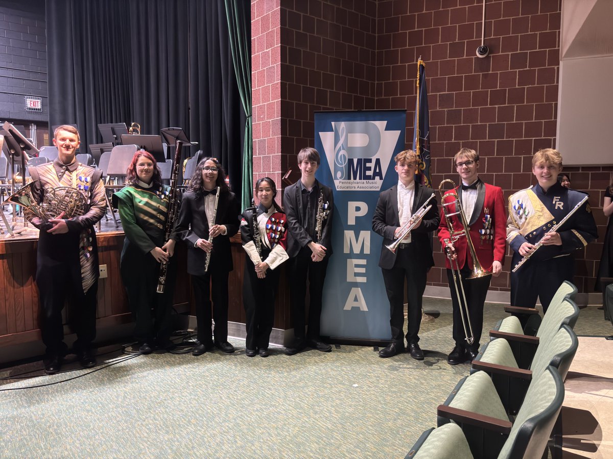 Shout out to PYSO members who participated in the PMEA Region 1 Band Concert on Saturday February 24 at Deer Lakes High School! #PYSOProud Pictured: Evan Greenberg, Addie McMahon, AJ Kim, Chloe Kim, Hudson Hackley, Wesley Duncan, Cole Johnston, AJ Schmidt