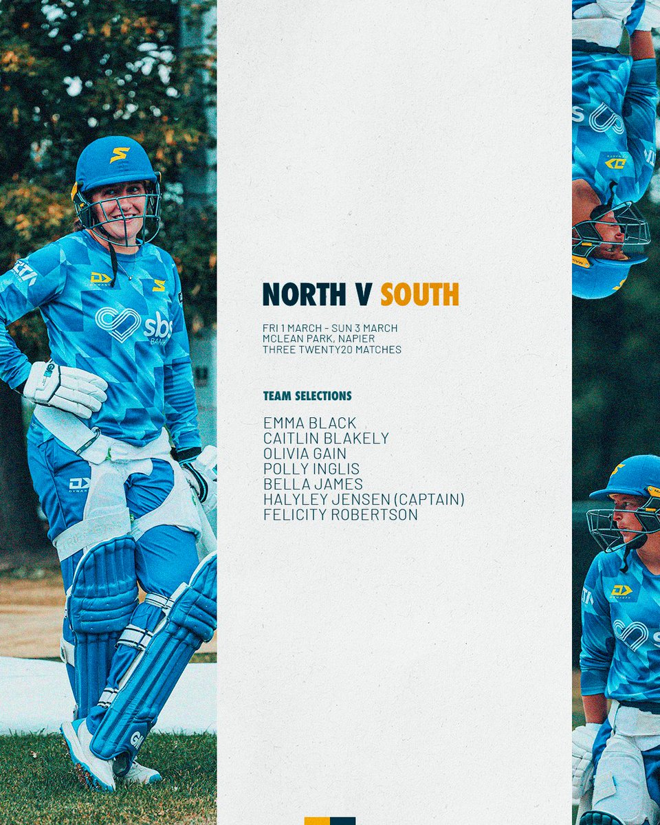 Congratulations to our six SBS Bank Otago Sparks who have been selected for the North vs. South series in Napier this week. Go well team ⚡ Follow the action here | scoring.nzc.nz/#