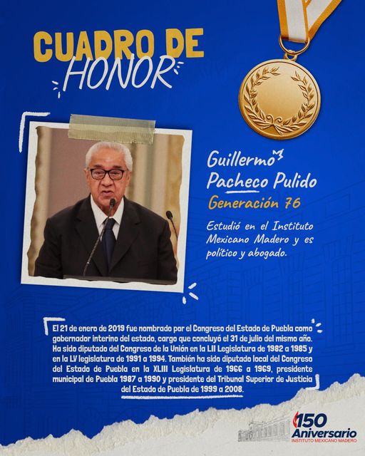 Celebramos a Guillermo Pacheco Pulido, un Maderista ejemplar. Su liderazgo ha sido una luz guía, dejando un legado perdurable en la comunidad.