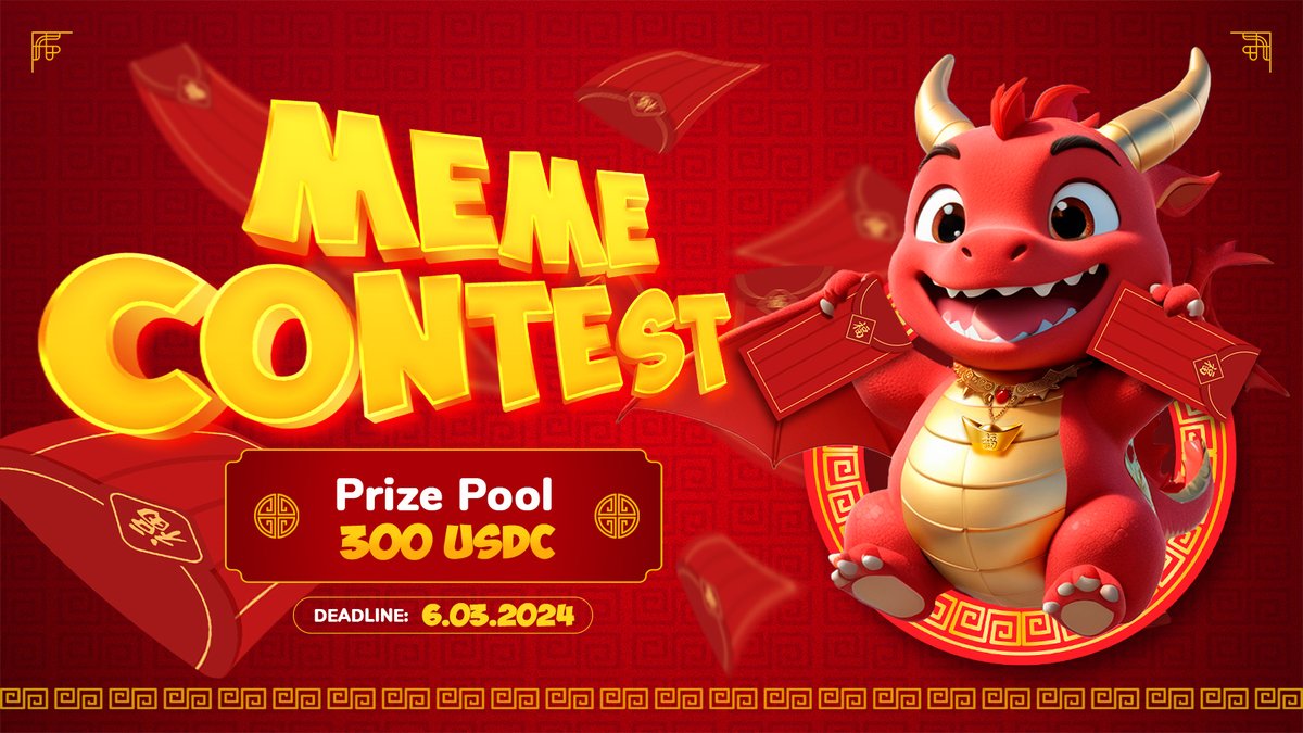 10n8BRC20's tweet photo. The @YouMemeWorld Meme Contest is here! 🧧

Prize Pool: 300 USDC
DDL: 6th March
Where to submit your memes: 👇
https://t.co/9aDjqGx3RO

Winners are picked based on creativity. Good luck! https://t.co/2ZG1IlXLSr