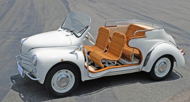 QuirkyRides's tweet photo. The #1960s #4CV based #Renault Resort by #Ghia https://t.co/bqmRW9SROA