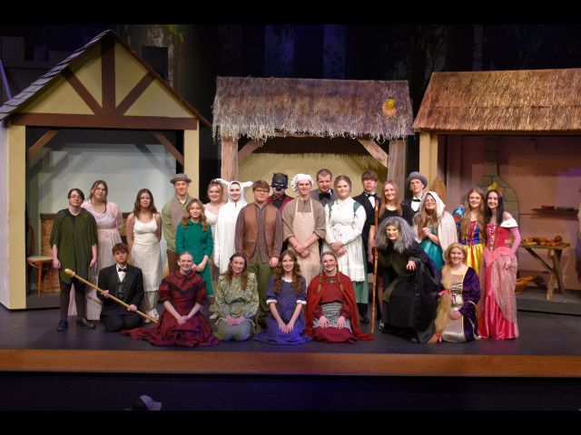 Cast and crew of "Into the Woods"