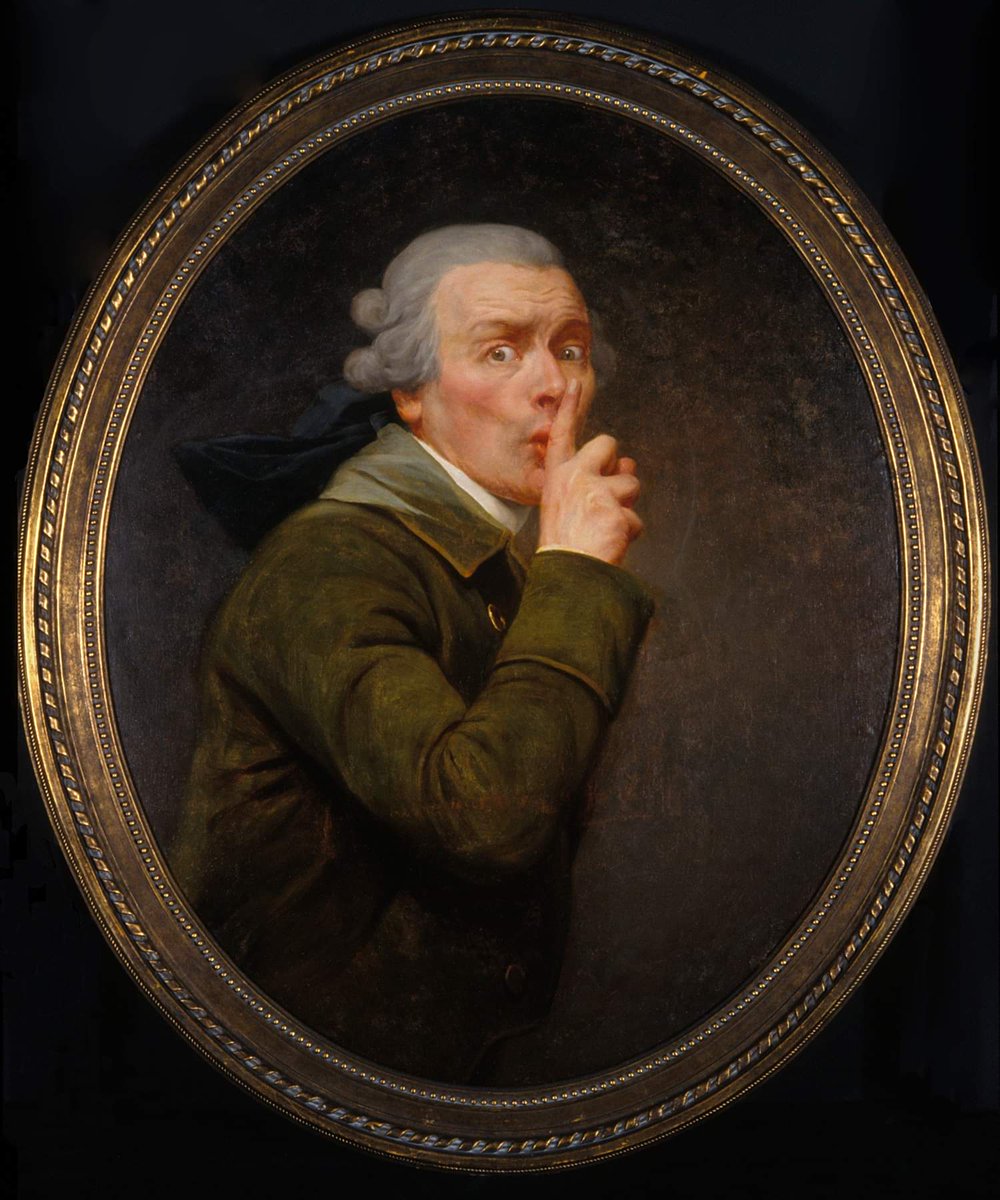 Joseph - Le Discret, circa 1791, Spencer Museum of Art #Ducreux #SpencerMuseum #SpencerMuseumofArt #LeDiscret #art #artnow