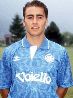 #OnThisDayInFootball 30 years ago a fresh-faced (and with a full head of hair) Fabio Cannavaro made his league debut for @officialsscnapoli #SSCNapoli #SSCNworld #ForzaNapoliSempre #forzanapoli #Napoli