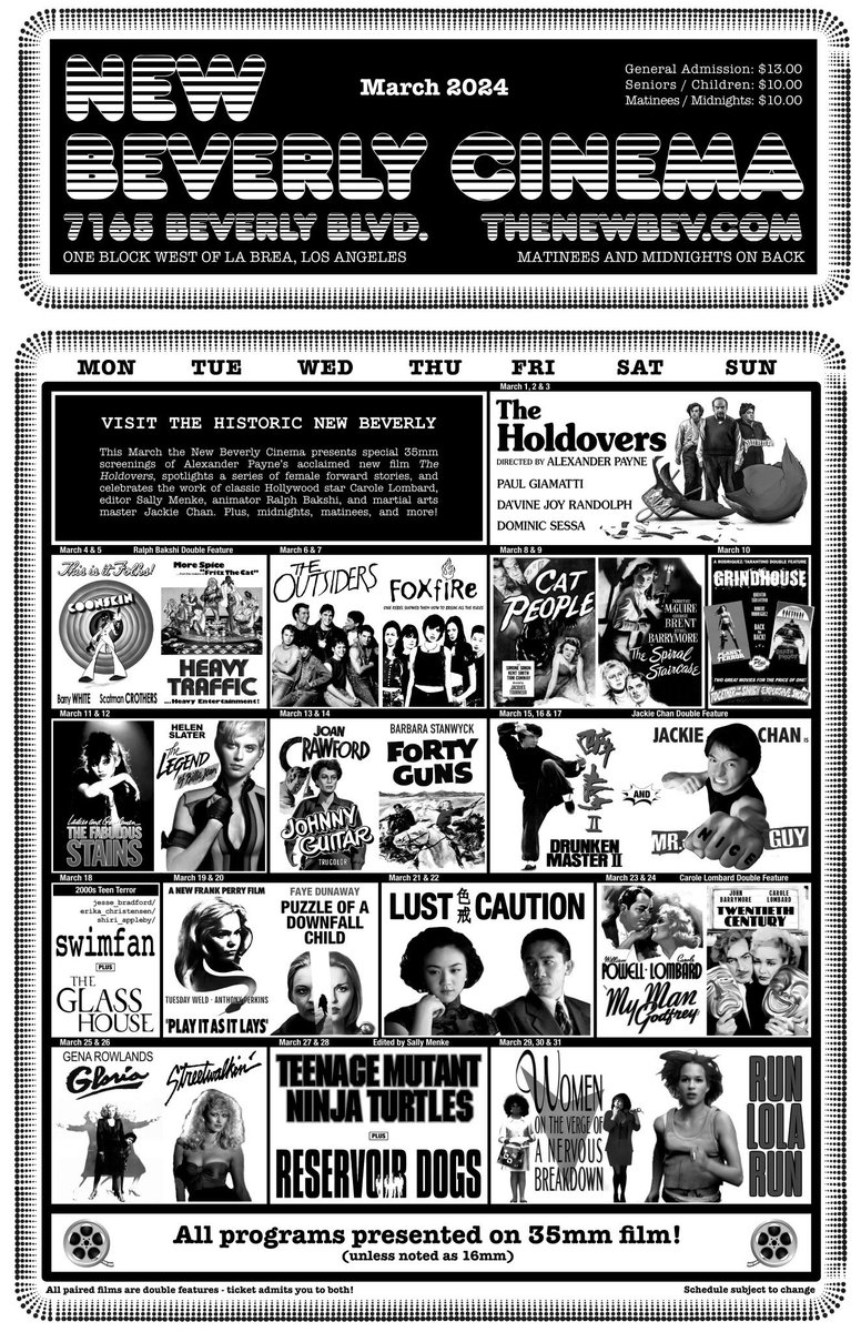 Our latest @newbeverly Calendar episode is up! We are joined by @thathagengrrl to talk about the wide variety of films in the March Lineup! open.spotify.com/episode/4Ida2x… Website: thenewbev.com/blog/2024/02/p…