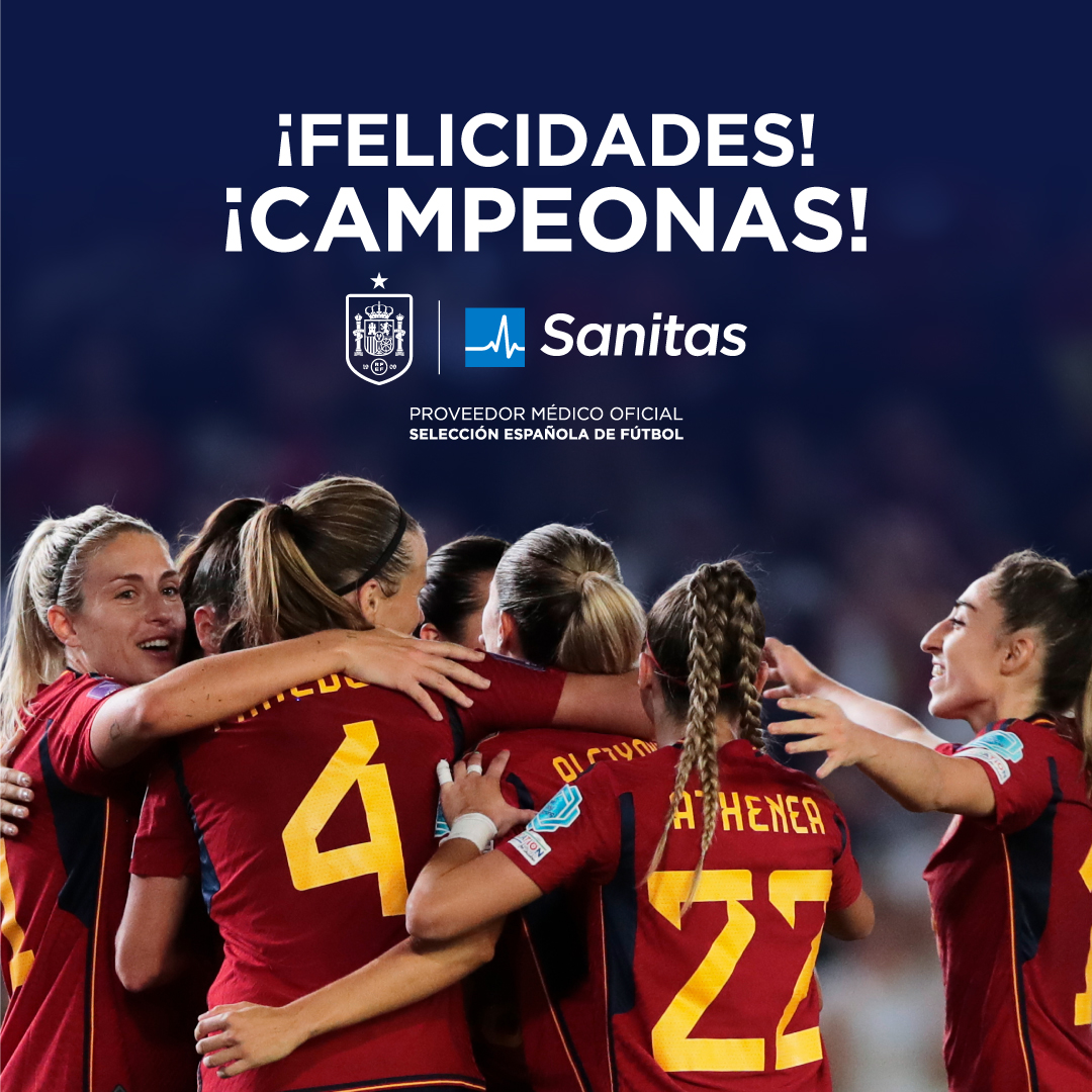 ¡VICTORIA DE @SEFutbolFem! ⚽️🌟 ¡Felicidades, campeonas! 👏 #ImpulsoSanitas #CuidamosDeLosNuestros #JugarLucharYGanar