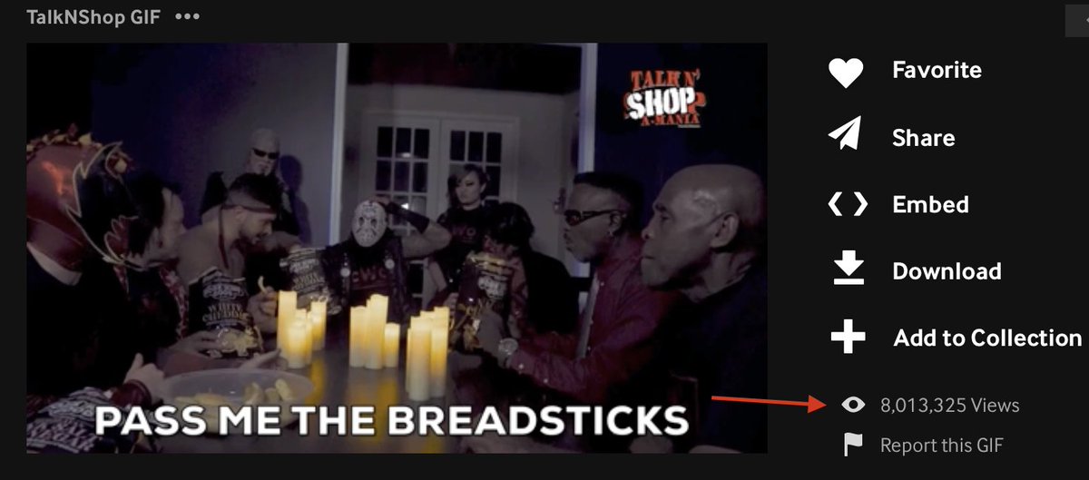 So, it was #TalkNShopAMania 2 & I said 'We've GOT to do gifs of all of this.' Just too many shenanigans not to. @The_BigLG slides the early copy & I grind through 160+ gifs. Never dreamed @TheRealVirgil 'Pass the breadsticks' would take off. Currently pushing over 8MIL views!