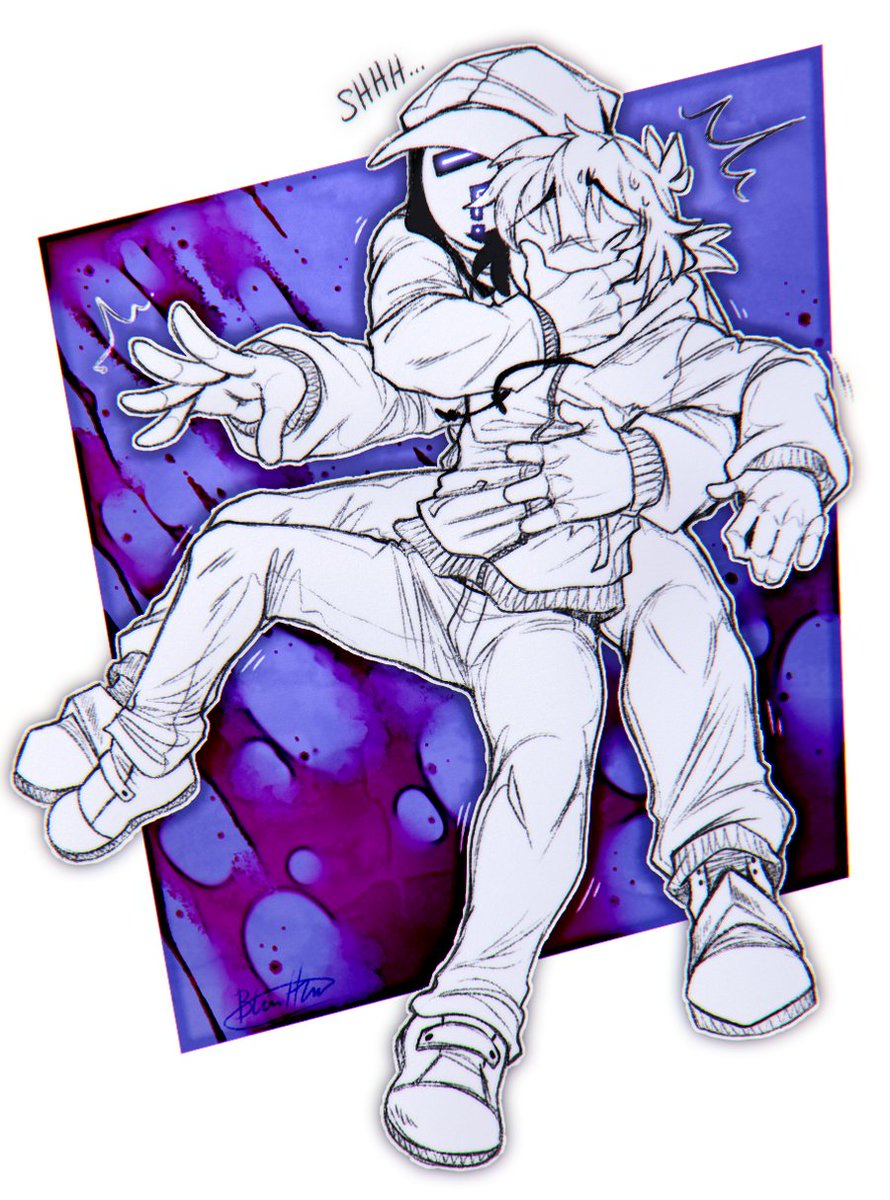 _Blastic_Heart_'s tweet photo. Shhh..
#Br0kenColors #originalcharacter #digitalart #horrorart https://t.co/ZRaAX0LKLk