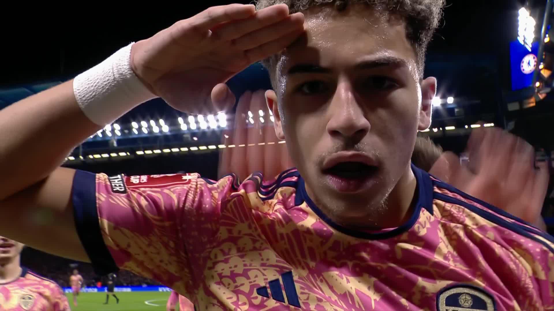 WHAT A MOMENT FOR MATEO JOSEPH 😱A mistake at the back from Chelsea allows the @LUFC youngster in for his first goal! 😬#EmiratesFACup