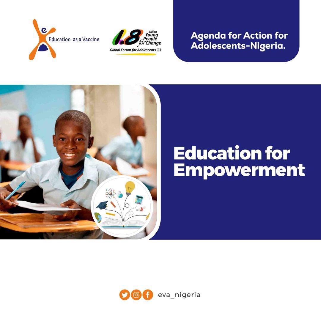 pharydah__'s tweet photo. There is need for standardized educational structures and an inclusive curriculum for all adolescents and young people . #1point8naija #agendaforaction #AYP
Click on the link attached for learn more about agenda for action for adolescents https://t.co/LJPLDuYfZv https://t.co/CMpkZI86yS