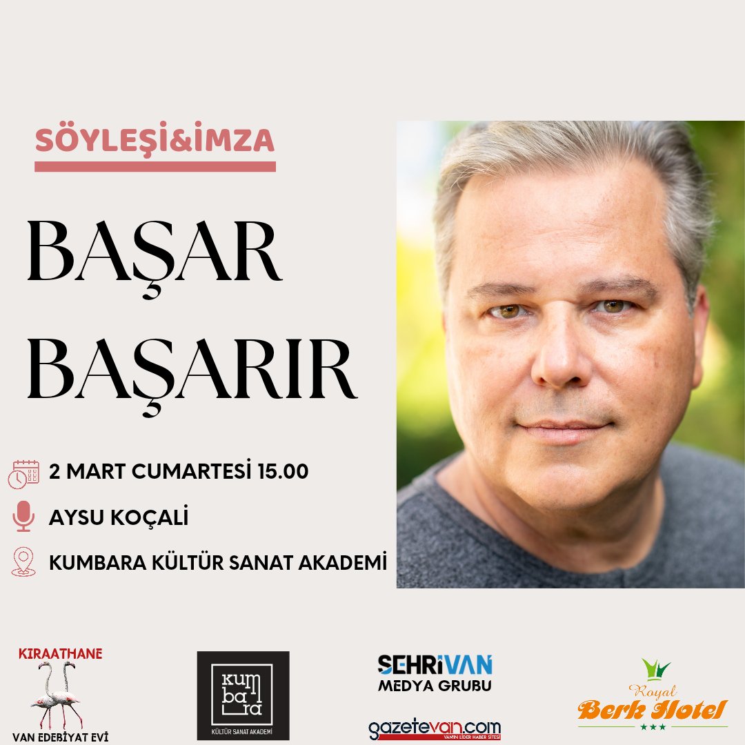 🏆2004-Sait Faik Hikâye Armağanı
🏆2014-Yunus Nadi Öykü Ödülü
🏆2017-Yunus Nadi Roman Ödülü

❗ Etkinlik ve Kitaplar Ücretsizdir
<a href="/basarbasarir/">Başar Başarır</a> <a href="/aytaco/">Ömer Aytaç Aykaç</a> <a href="/OnyNuri/">Osman Nuri Yıldız</a> <a href="/Karakas_arif/">Arif Karakaş</a> <a href="/resatyesilagacc/">Reşat Yeşilağaç</a> <a href="/kumbaraakademi/">Kumbara Kültür Sanat Akademi</a>