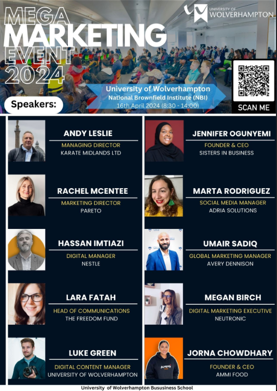 Ready to take your marketing skills to the next level?🤩  Don't miss out on the FREE Marketing &amp; Networking Event! With only 20 tickets left, registration is mandatory. Grab your spot now!   #wlvbusiness