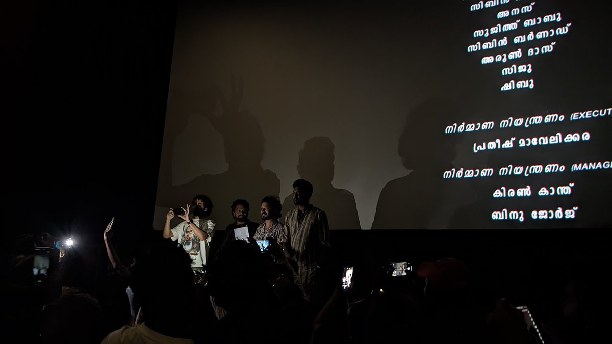 iam_manoj_kumar's tweet photo. Watched Manjummel boys with Manjummel boys 😂

Subash crying for audience appreciation is ❤️

Couldn't catch subash in frame, again he fell down it seems 

#KanmaniAnbodu song placement is superb 
Well done boys

#ManjummelBoys 

#Satyamcinemas https://t.co/kNcuxsSqnP