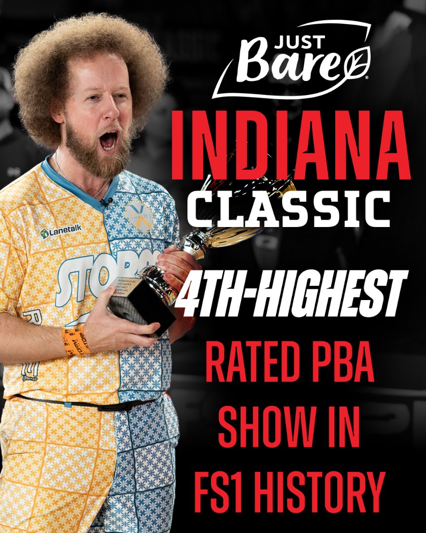 Let’s talk about last Saturday night 😎 The Just Bare PBA Indiana Classic finals saw our fourth-highest ratings in @FS1 history, which dates back to 2019.