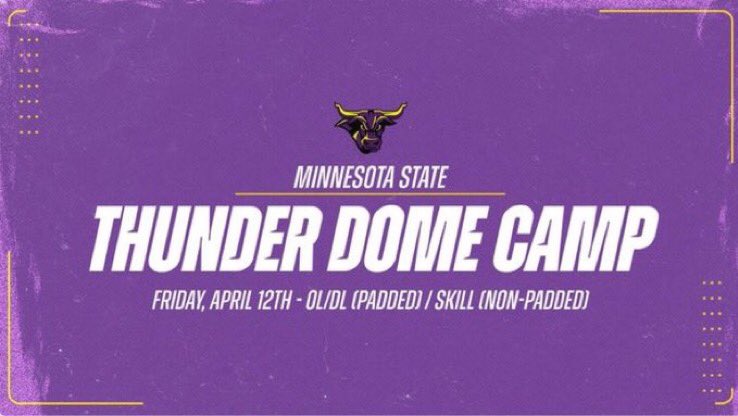 Thanks for the camp invite @Todd_Taylor28 @MinnStFootball @EdinaFBRecruits