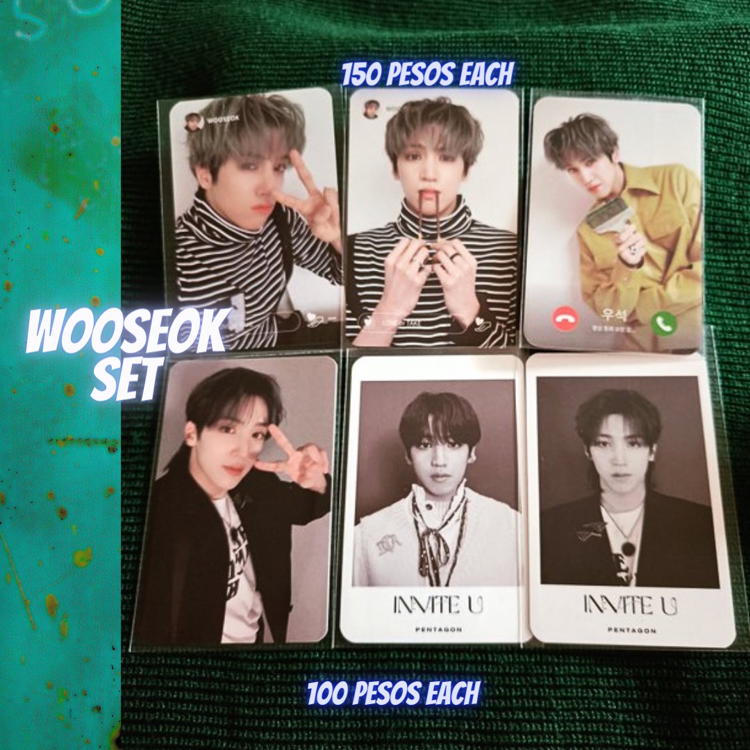 WTS LFB PENTAGON WOOSEOK PCs photocards poca pocas
MOP: GCash, PAYO
MOD: J&amp;T, SDD
*DM to claim, to inquire