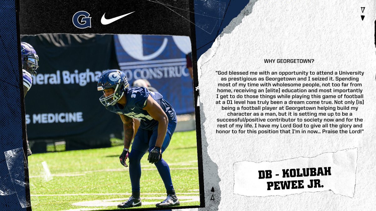 Hear from @pewee_junior (DB - NY) on why he chose Georgetown University #WhyGeorgetownWednesday 🐶 🦴