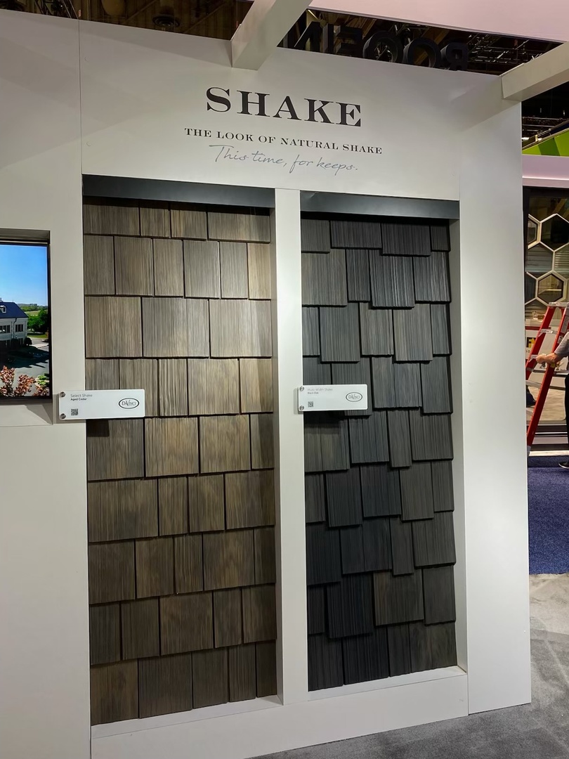 What will you find in Booth 3819 at #IBS2024? Friendly faces and the most realistic, most durable composite slate and shake tiles around! Come see us!