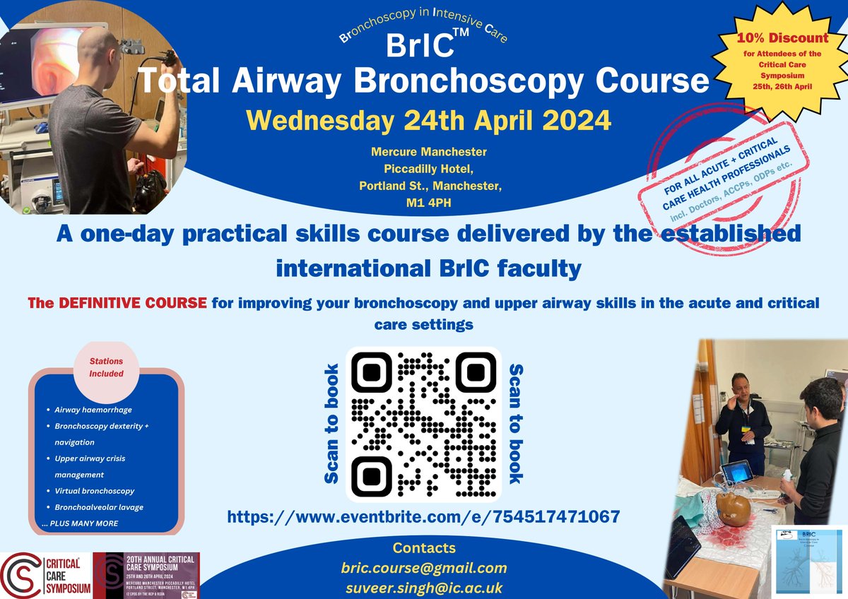 28hours to go to avail the EB registration for the 20th ACCS on 25&26 apr in Manchester. The best programme with world famous faculties Register now at cricaresymposium.co.uk @DarkNatter @NW_Anaesthesia @NWRAG @EMManchester @emcrit @IM_Crit_ @andymoz78 @CMO_England @sicsmembers