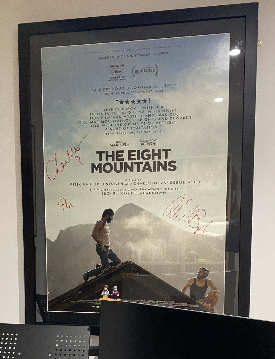 Finally after many months, 1 move & finding a brilliant framer- this beauty has pride of place on my wall! I cannot express how much I love it!  What a Lego adventure- what a stunning film 🏔️❤️#LeOttoMontagne #LucaMarinelli #AlessandroBorghi
