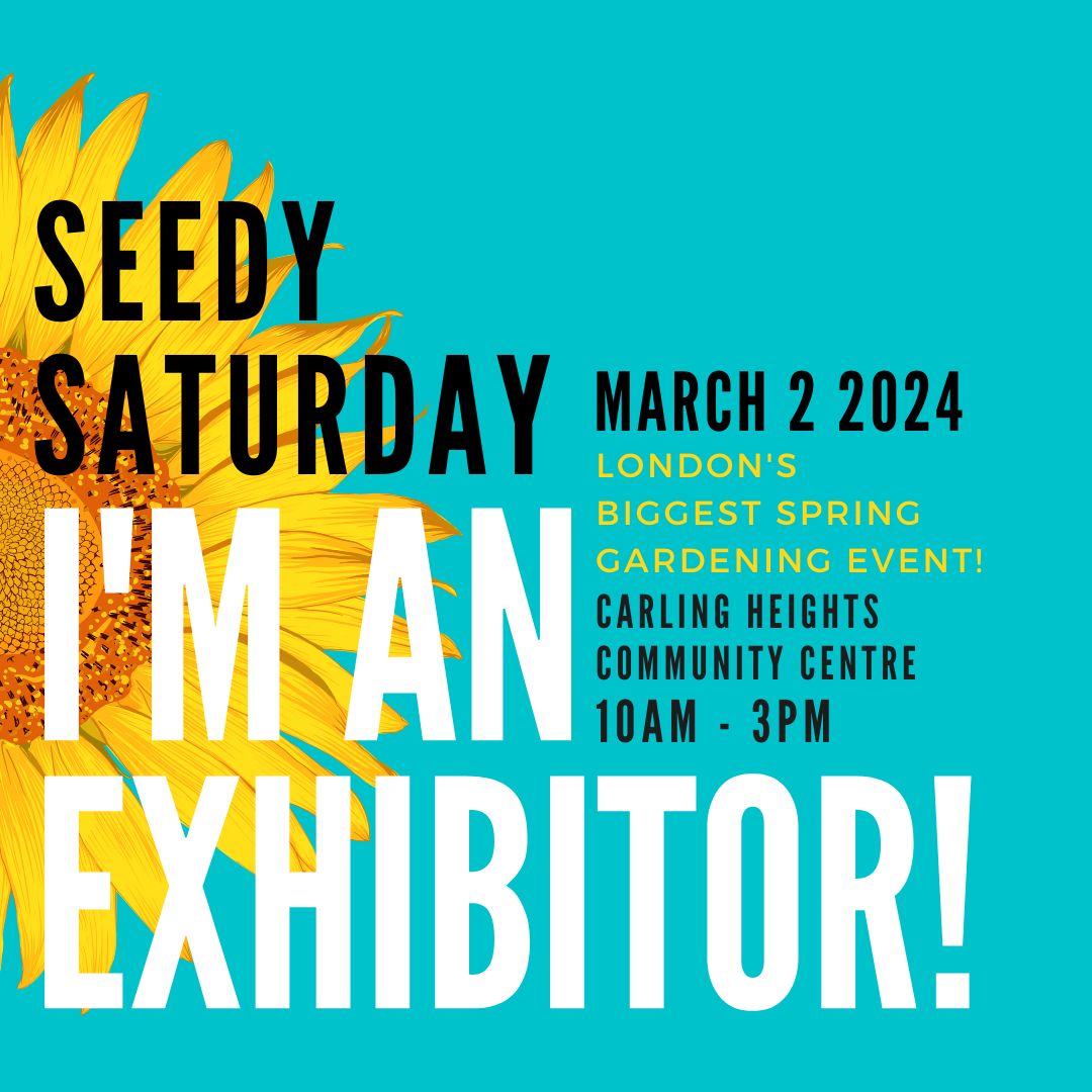 🌼🌸 Join us THIS weekend at Seedy Saturday!🌼🌸 We will be getting ready for the growing season by planting pollinator friendly seeds and participating in London's best seed swap! Find us at Carling Heights Community Centre from 10am to 2pm!