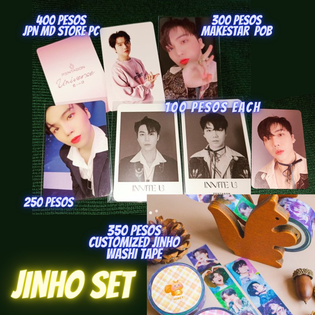 WTS LFB PENTAGON JINHO PCs photocards poca pocas
MOP: GCash, PAYO
MOD: J&amp;T, SDD
*DM to claim, to inquire