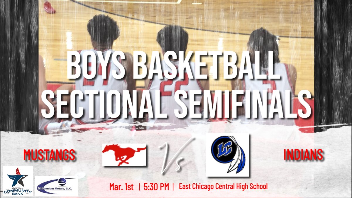 Mustangs have made it to Basketball Sectional Semifinals!  Cheer them on in East Chicago at 5:30 pm Friday night as they face Lake Central Indians.  Tickets are electronic only and can be purchased at ihsaa.eventlink.com/Tickets?c=Bask…)...
#rollstangs #munsterbasketball #mustangfamily