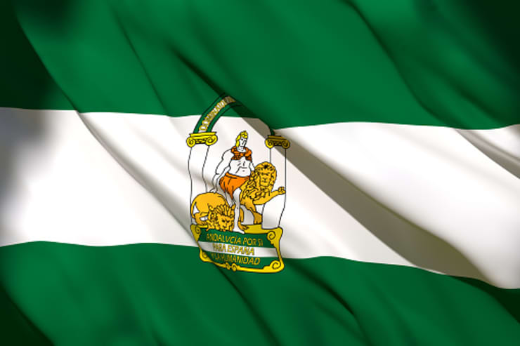 Aunque hoy muchos pensemos en la bandera blanca y verde o en Hércules y los leones, no dejan de ser símbolos relativamente recientes (1918). Antes hubo otros emblemas para representar al conjunto de territorios andaluces. Encontramos algunas de ellos en la cartografía holandesa🧵