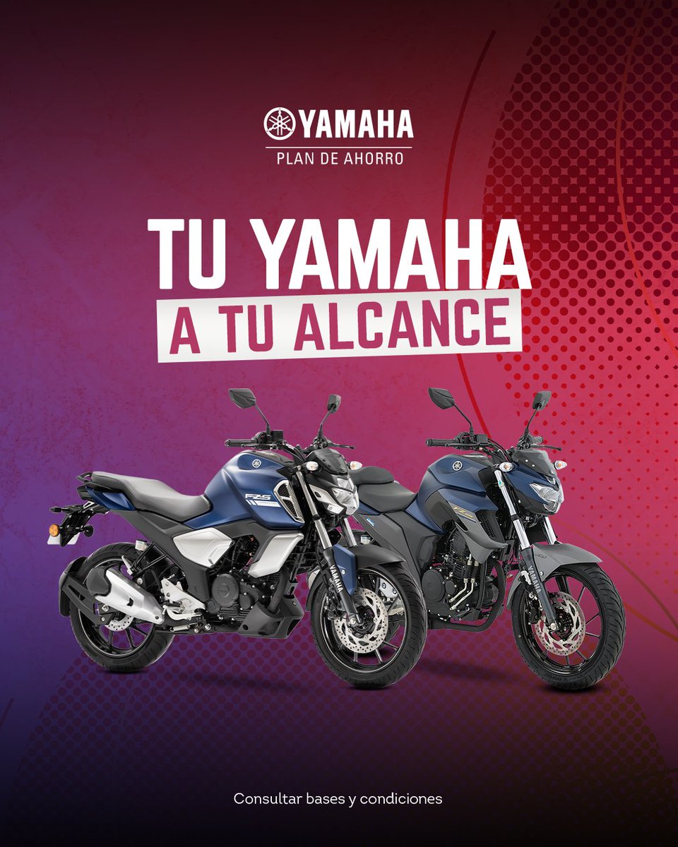 Plan de Ahorro te acerca a la Yamaha 0KM que tanto querés. 🏍️💥

Conocé los beneficios y planes disponibles en concesionarios oficiales o ingresando a YamahaPLAN.com.ar

#Yamaha #planahorro #Moto #Argentina