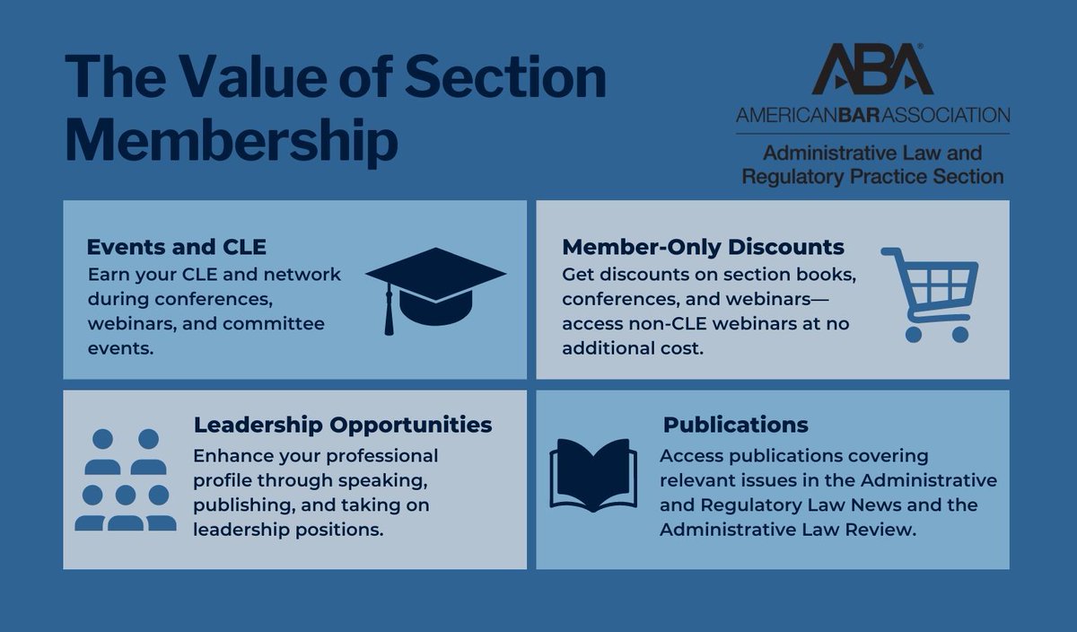 Unlock professional growth with ABA Admin Law & Regulatory Practice! Connect with experts, stay ahead in admin law, and broaden your toolkit. Join our section today! 🌐americanbar.org/groups/adminis…