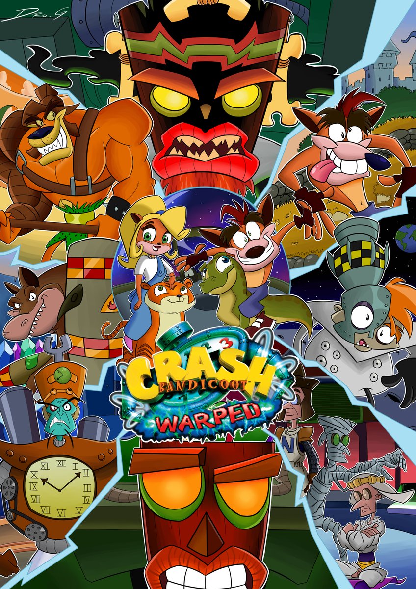 Crash Bandicoot 3 WARPED!⌛️

Continuing with these crash game covers  

Crash Team Racing  
Coming Soon...  

#CrashBandicoot 
#CrashBandicootFanArt 
#PlayStation