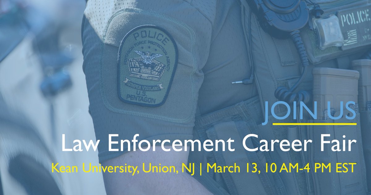 Next stop: Union, New Jersey. PFPA will be attending the Law Enforcement Career Fair at Kean University on Wednesday, March 13. The fair is open to the public and attendees are encouraged to bring a copy of their resume. 
 
#FederalJobs #LawEnforcement