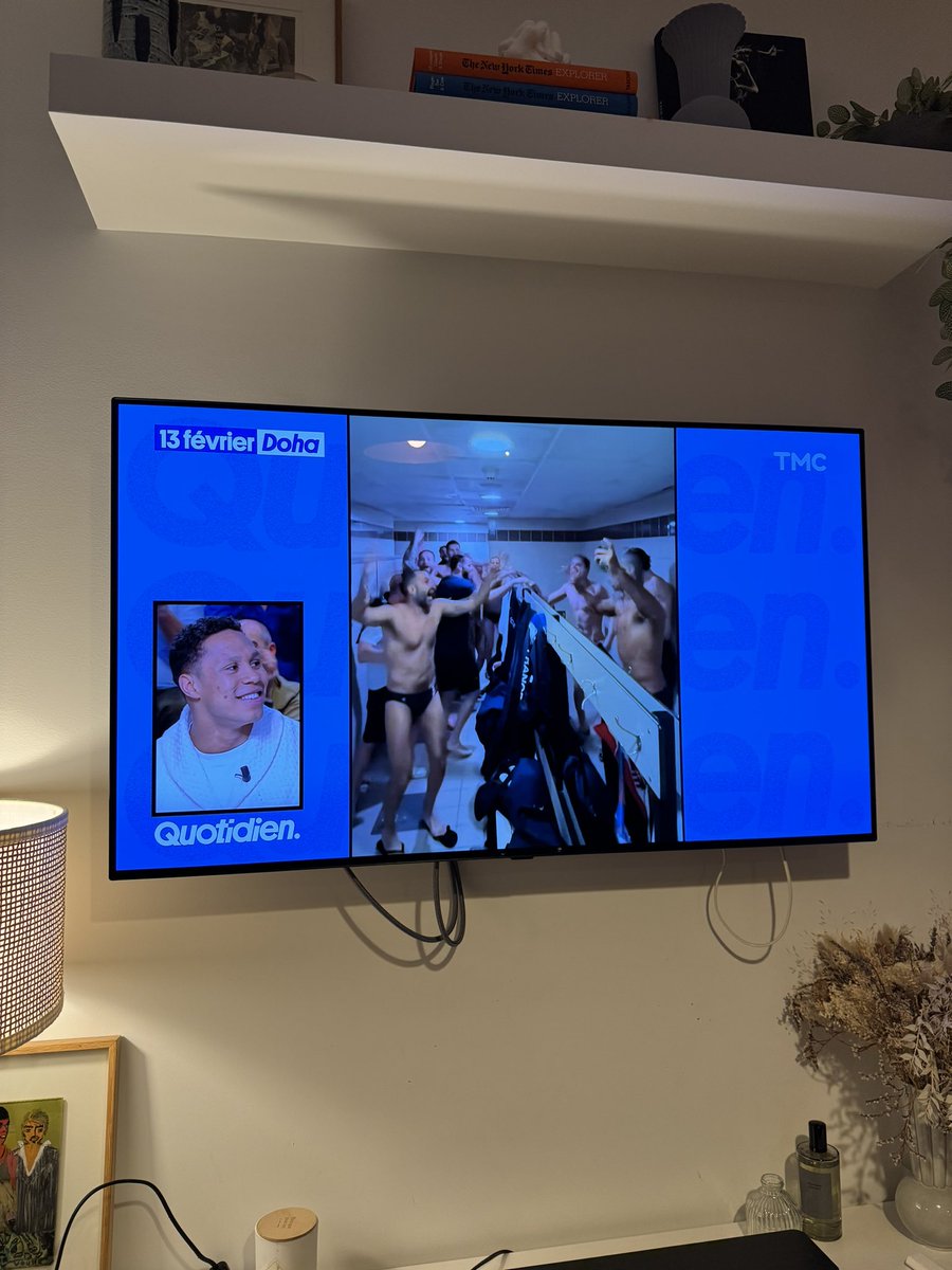 L’equipe de France de water-polo <a href="/Qofficiel/">Quotidien</a> tellement fier !! 
Bravo <a href="/ThomasVernoux/">Thomas Vernoux</a> et Hugo Fontani vous avez été au top 👌🏽