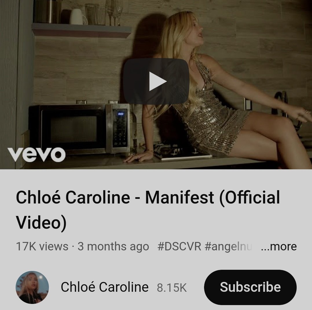 NEW MUSIC!!😊 @ImChloeCaroline youtube.com/watch?v=V4I-m0…