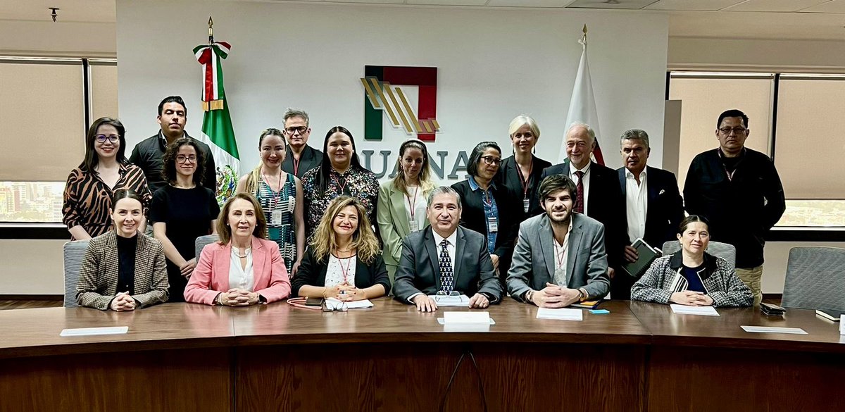 AduanasMx's tweet image. #ANAMInforma🛃 
🔰Reunión con directivos de la Unión de Fabricantes para la Protección Internacional de la Propiedad Intelectual de Francia @UNIFAB y @FranciaenMexico 
✅Suma de esfuerzos para la detección de irregularidades en materia de #falsificación y #propiedad intelectual.