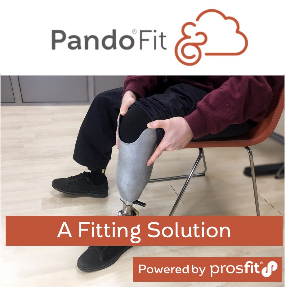 PandoFit, powered by @ProsFit . ATTENTION CPOs> #PandoFit allows convenient #prostheticprovision anywhere. You can deploy scanning and cloud-based software to design #prosthetics for your patients’ #ConfidentMobility. You’ll be more flexible, and your patients will be happy.