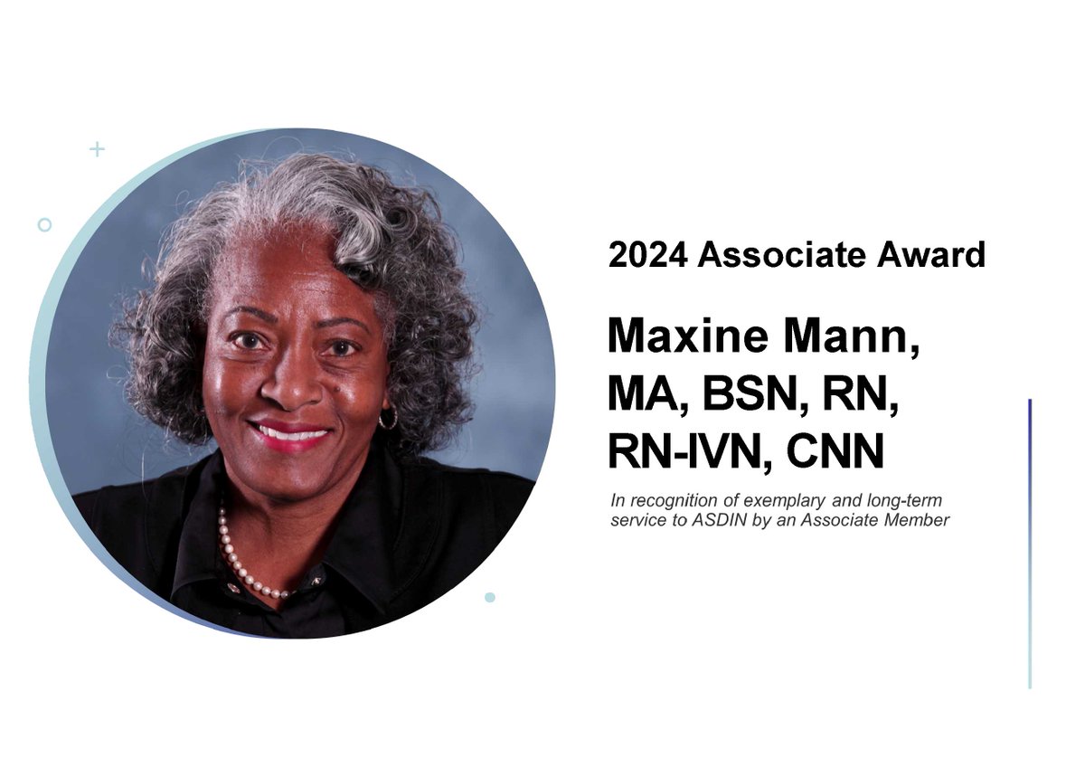 ASDINNews's tweet photo. Congratulations to Maxine Mann recipient of the 2024 ASDIN Associate Award!   

Each day this week @ASDINNews is featuring an #ASDIN2024 award recipient.   This  thread includes quotes &amp; photos provided by family and colleagues!

1 of 6 https://t.co/oKE4P7gKEH
