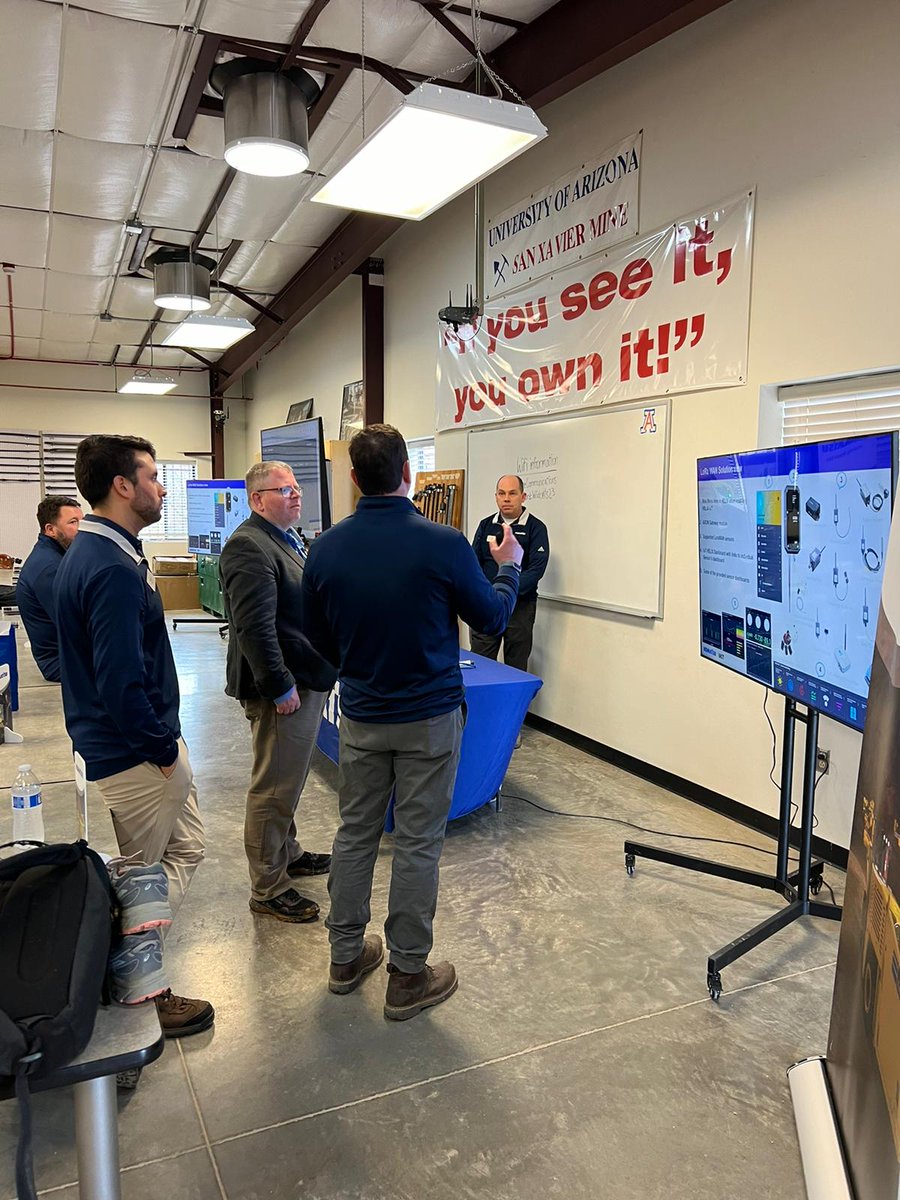 im_mining's tweet photo. What a #hardrock day with @KomatsuMining at #SanXavier Mining Lab, #Sahuarita; covering the intelligent & electric roadmaps for its #underground #drills & #LHDs; #Timberock #drilling & #bolting head retrofits; working with @nsscanadainc MOSS tech & #HELIXDispatch from @MST_Global https://t.co/V2UrjZDfyU