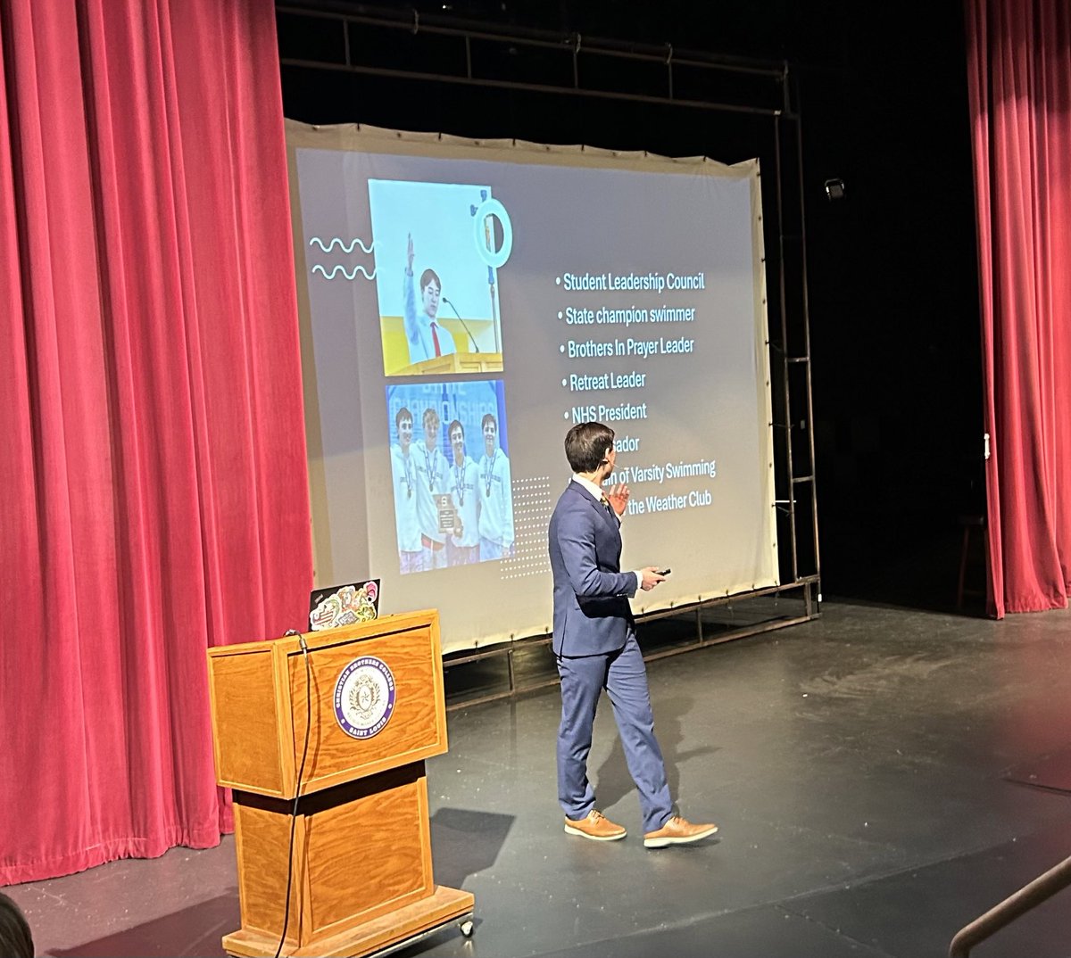 We had a great group of seniors today explaining how they have grown as Men for Tomorrow @CBCHighSchool. All unique journeys and powerful stories. Thanks to our panelists Kim French, Tim Venturella ‘88, Pat Hinrichs ‘03, and Ryan Murphy ‘17