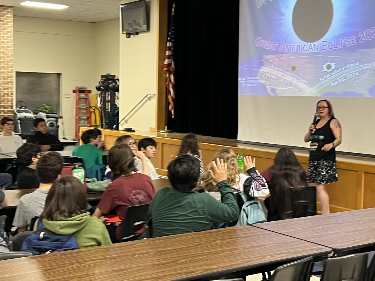 Yesterday, Dr. Speck from UTSA presented to our 7th grade STEM students as they prepare for the April eclipse. Thank you Dr. Speck, our students enjoyed you having you and they are so excited about the eclipse! @NISDJonesSTEM