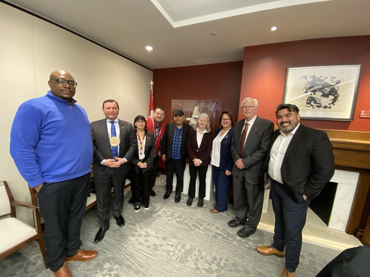 With a delegation led by Chief Terry Walkus of the Gwa'sala-'Nakwaxda'xw Nation! This afternoon I hosted a meeting with Senators Arnot, White and Greenwood to discuss some of the issues impacting the community.