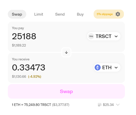 $TRSCT revenue share is live twitter.com/Transactraa_Fi…