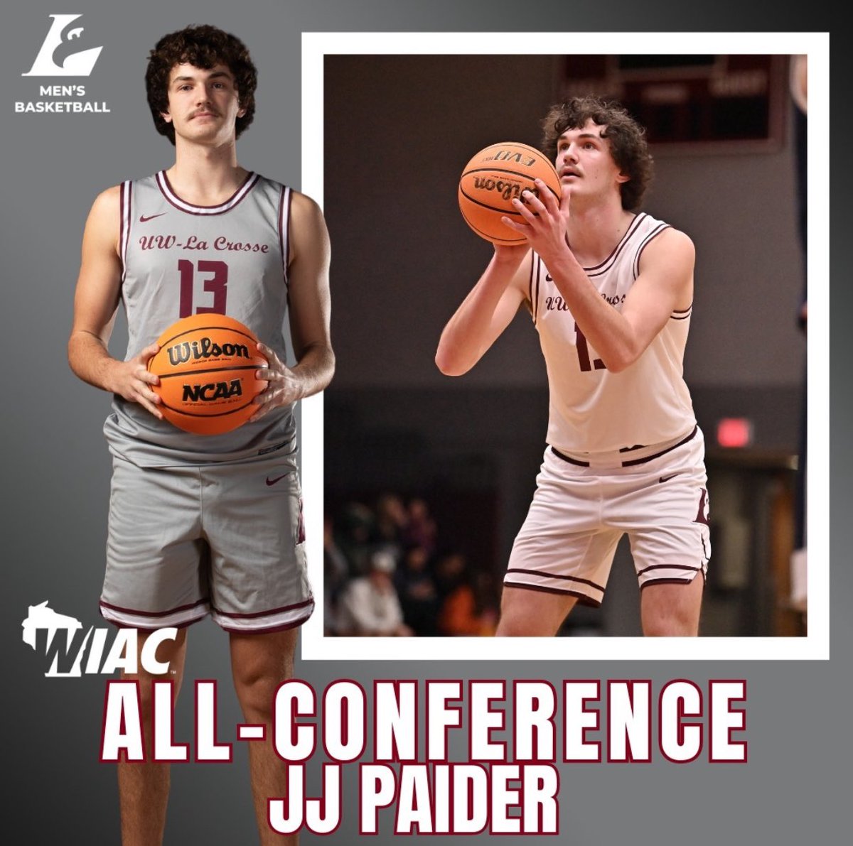 Congratulations to Sophomore JJ Paider (<a href="/JJPaider/">JJ Paider</a>) for earning WIAC First Team All-Conference‼️